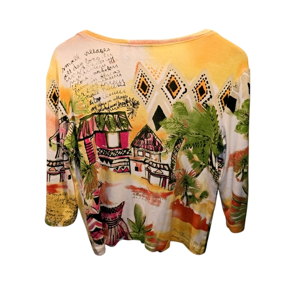 Chico's additions sz. Large novelty tshirt - Picture 3 of 5